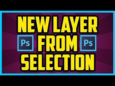 Photoshop CC: How To Make A New Layer From Selection 2017 (QUICK & EASY) - Selection To New Layer