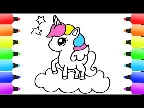HOW to DRAW a UNICORN Easy & Cute Drawing for Kids