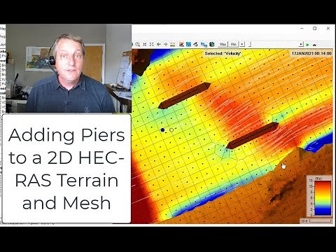 Adding Piers to a 2D HEC-RAS Terrain and Mesh