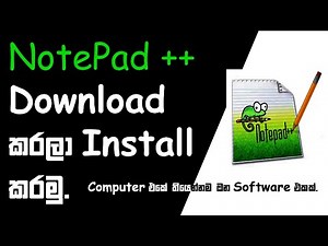 notepad++ download and install sinhala |notepad++ sinhala | best text editor |best code editor