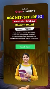 61K views · 27 reactions | Crack UGC-NET with ease! Get access to India's top teachers from home. Learn Paper 1 & 2 subjects, covering the entire syllabus • Daily Live Classes: doubts, revision, PYP and more • Real-exam like Mock Tests • Previous Year Papers Ready to succeed? Join Super Now! | Testbook.com | Facebook