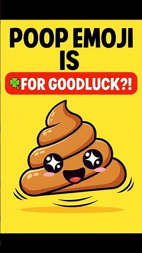 💩 The Poop Emoji Actually Means GOOD LUCK?! 🍀 | Did You Know