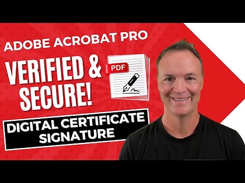 🔒How to Create a Digital Certificate Signature in Adobe Acrobat Pro📄
