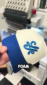 Ricoma MT-1501 #embroidery machine and AS Colour 2 Tone Frame hat with removable tags #hats #diy