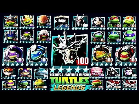 🐢ALL 81 PLATINUM LEVEL 100 CHARACTERS (TMNT LEGENDS)