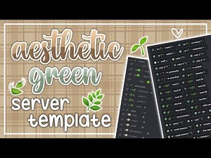 aesthetic green discord server template | lenility ✰