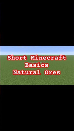 Short Minecraft Basics: Natural Ores #minecraftshorts #gaming