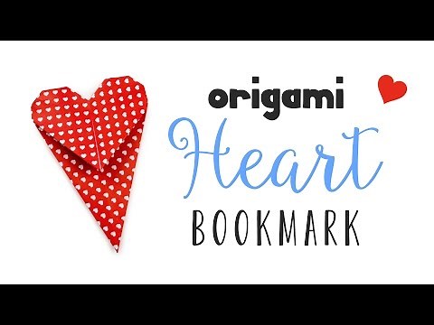 Origami Heart Bookmark Instructions - Paper Kawaii