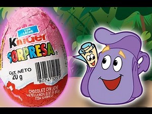 Dora the Explorer Backpack Kinder Surprise toy unboxing!