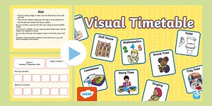 Interactive Visual Timetable Nursery PowerPoint