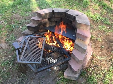DIY: Build a Landscape Brick Fire Pit; easy, simple, cheap