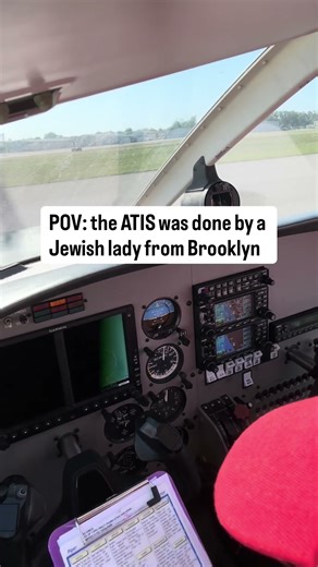 When the #ATC who recorded the ATIS is a #Jewish lady from #Brooklyn ✈️ #pilot #aviation #airport