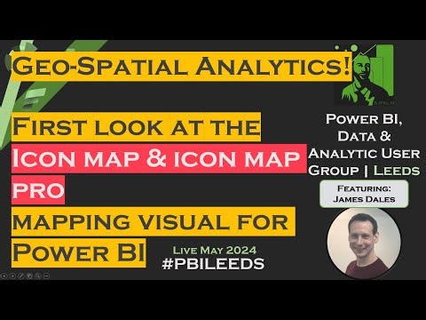 Power BI Geo-spatial Analytics with ICON MAP PRO visual - In depth review and demo by James Dales