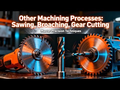 “Other Machining Processes EXPLAINED! Sawing, Broaching & Gear Cutting Like Never Before 🚀