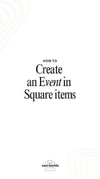 How to add an Event in Square