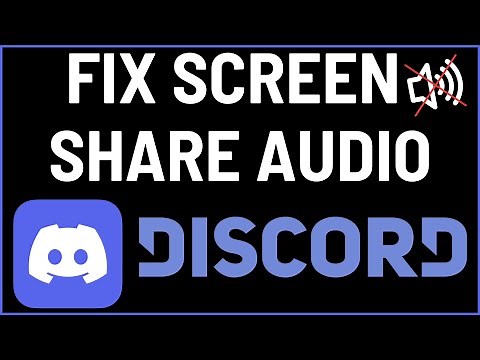 How To Fix Screen Share Audio Not Working on Discord - Stream with Sound on Discord