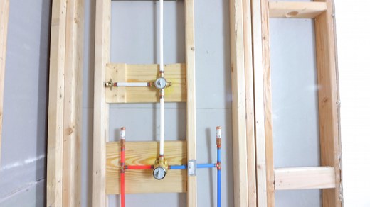 Delta diverter valve installation with PEX B...if you're building a shower and need step-by-step help with the plumbing, join our Beginner Walk-In Shower Plumbing course at https://homerepairtutor.com/ #showerremodel #diy #bathroommakeover #bathroomremodel | Home Repair Tutor
