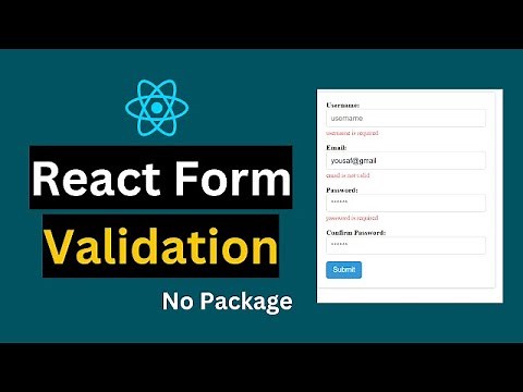 Form Validation in React JS (React Form Validation)