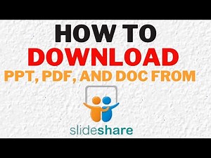 📥 How to Download PDF & PPT Files from SlideShare | Quick & Easy Guide