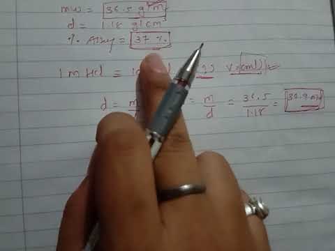 How to prepare 1 M HCL SOLUTION | CHEMISTRY PRACTICAL