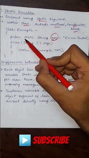 Static variables in Java #java #coding #variables