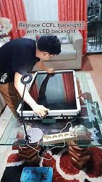 How to modify CCFL to LED backlight. #service #repair #diy #backlight #ccfl #led #sony