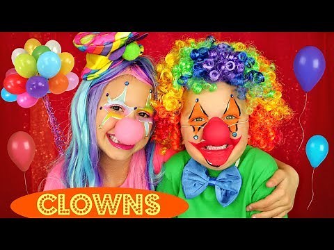 Clown Face Makeup Tutorial and Costumes For Halloween