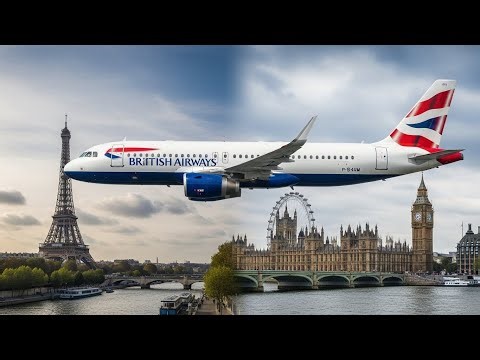 Paris to London • British Airways A320 | Complete Flight!