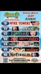 107K views · 1.7K reactions | Spring Break 2024 | Clayton's Beach Bar and Grill | Facebook