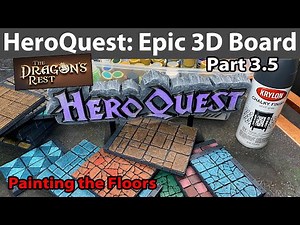HeroQuest Epic 3D-Printed Board Part 3.5: Painting the Floors