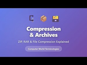 Compression and Archives Explained: ZIP vs RAR | File Compression Guide for Beginners