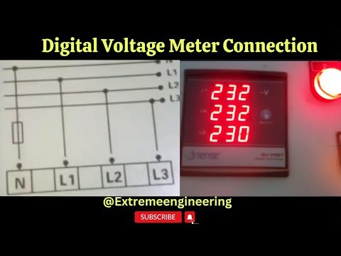 Digital Voltage Meter Connection | Digital Voltage Meter | Extreme Engineering