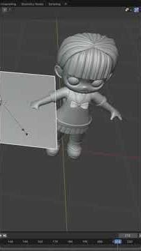 3d Chibi Character Modeling #blender #3dblender #3dchibi #3dcartoon