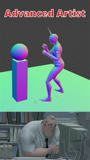 Blender Noob vs Pro: Punch Physics #blender #blendertutorial #blendercommunity #blender3d
