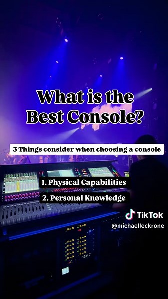 How to pick the right audio console? We all have our preferences about which mixing console is the best, and often hold pretty strong opinions about our favorite brands. We can argue all day about what is best, but my argument would be that the best console depends on the person and the situation. These are 3 things that I think help decide what the best console is for the situation: 1. Physical Capabilities. This is pretty straight forward but important nonetheless. Your console needs to be abl