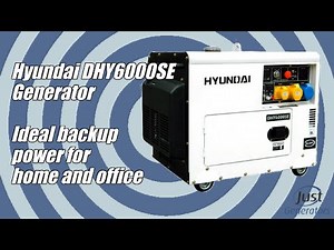 Hyundai DHY6000SE Generator - Ideal Backup Power for Home and Office