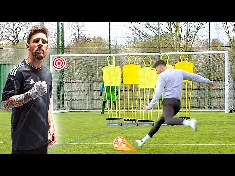 LIONEL MESSI 90TH MINUTE FREE KICK CHALLENGE! ⏱⚽️💥