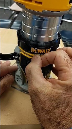 How The Micro Adjustment Works on the DeWalt Compact Router
