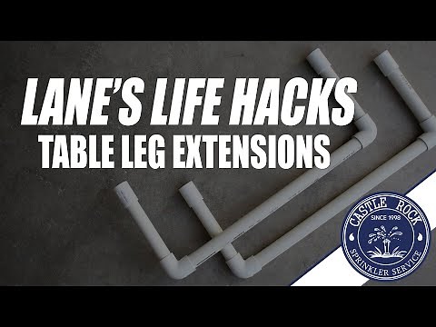 Lane's Life Hacks - Table Leg Extensions