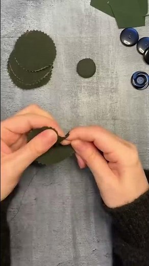 How to cover buttons with fabric #sewing #sewingtip #sewingtutorial #buttons #shorts