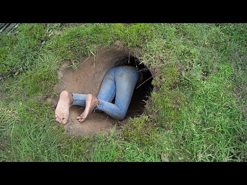 How To Build The Most Secret Underground, Girl Solo Living Off Grid