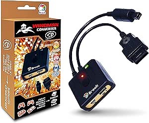 Brook Wingman SD Converter - Support XB Series X/S/One/360, PS5/PS4/PS3, Xb Elite 1/2, NS Pro Controllers on Dreamcast, Saturn Console and PC(X-Input), Retro Controller Adapter, Turbo and Remap
