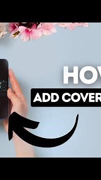 How to add a cover picture to your video on Capcut?