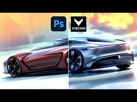 Create Stunning Car Designs in 20 Minutes using Vizcom + Photoshop AI Workflow
