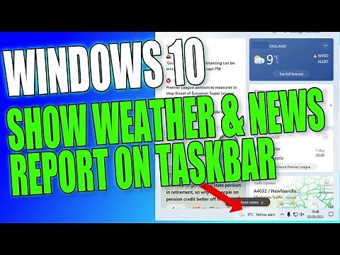 Show The New Weather & News Report On Your Windows 10 Taskbar