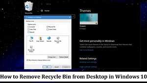 How to Remove Recycle Bin from Desktop in Windows 11/10