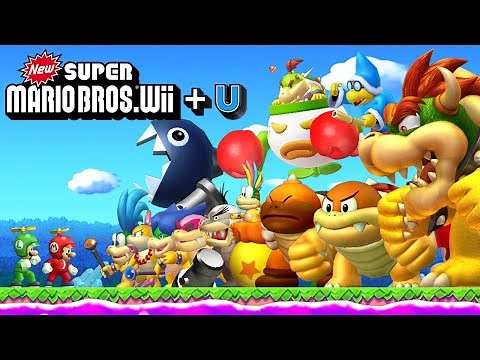 New Super Mario Bros Wii + U - Full Game 100% Walkthrough (2 Player)