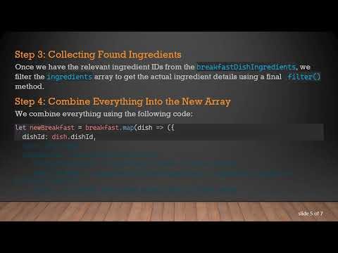 Constructing an Array from Two Separate Arrays in JavaScript