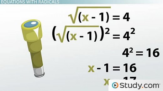 Solving Radical Equations | Overview & Examples