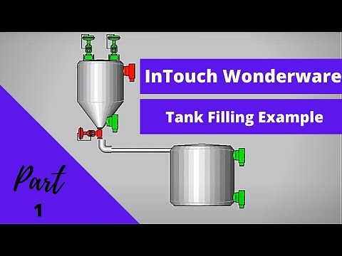 InTouch SCADA : Tank Filling Example 1 Tutorial for Beginner